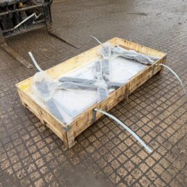 NEW/UNUSED KMY INDUSTRIAL STEEL-FRAMED STONE DINING TABLE