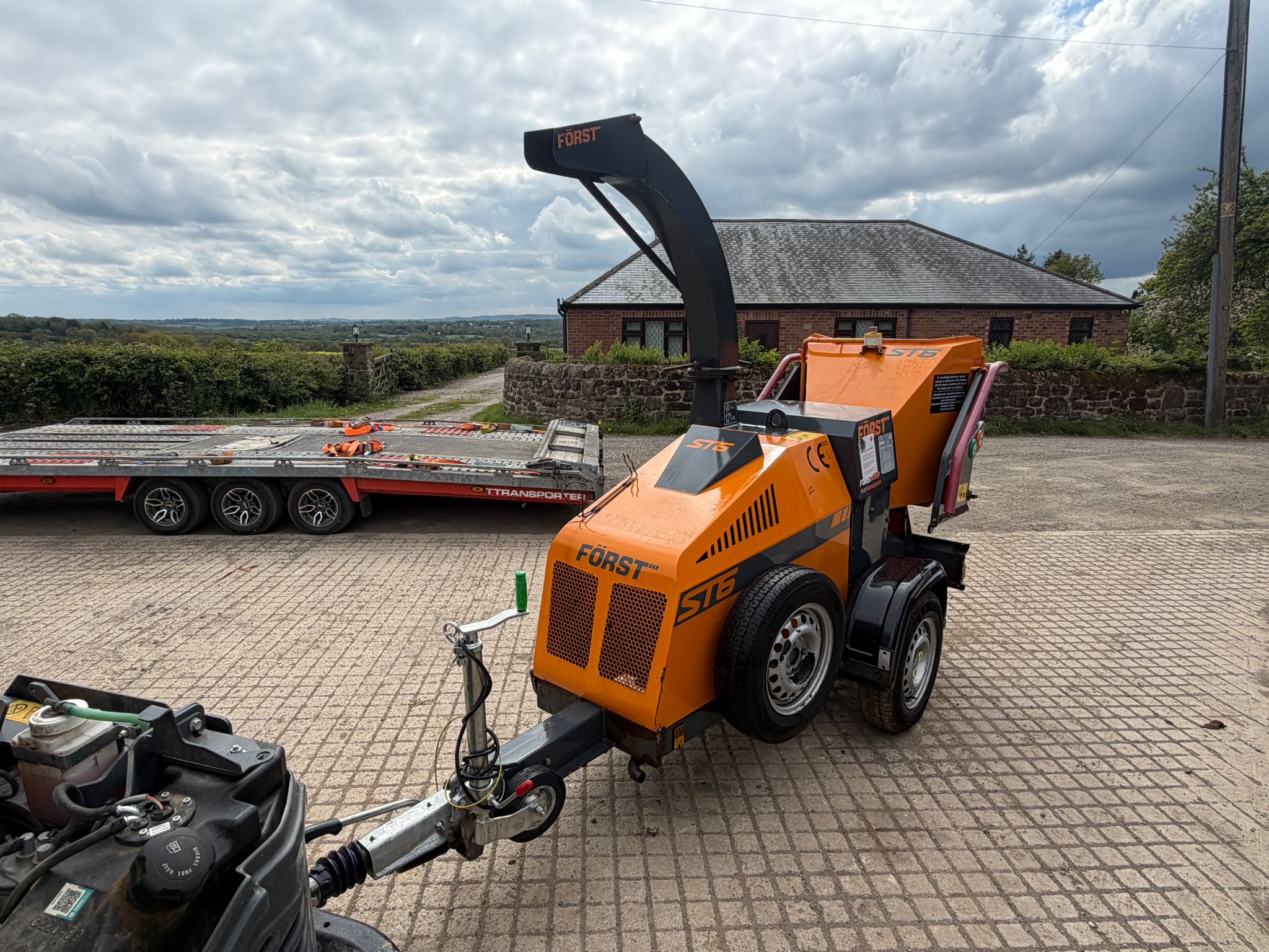 2018 FORST ST6D 6” DIESEL TOWBEHIND WOOD CHIPPER