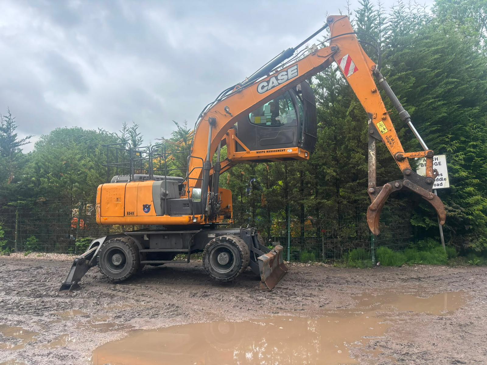 2016 CASE WX148 WHEELED WASTE MATERIAL HANDLER