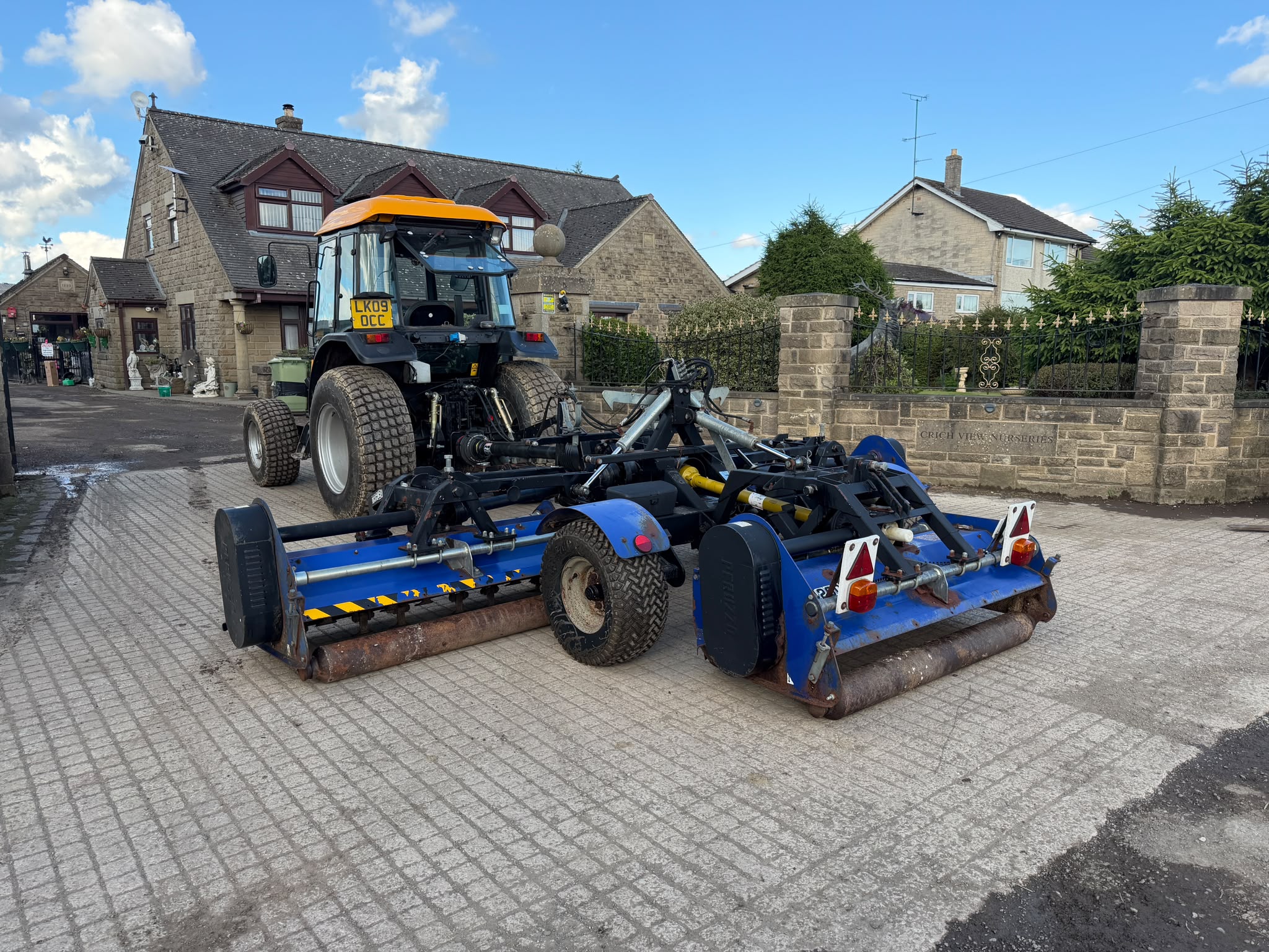 2008 RYETEC PERUZZO TRIXFLEX 4200 PTO DRIVEN 3 GANG TOWBEHIND FLAIL MOWER