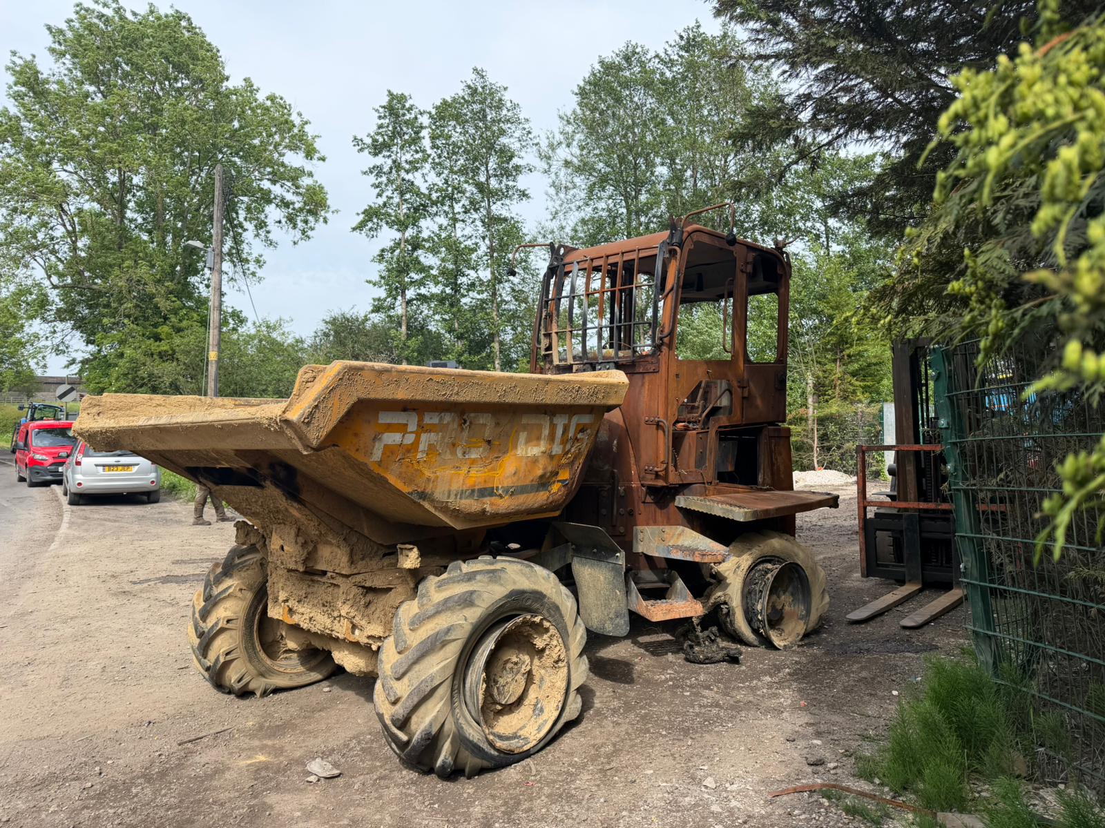 2020 THWAITES 6 TON SWIVEL SKIP DUMPER - FIRE DAMAGE