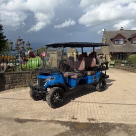 NEW/UNUSED 2026 CAPTOK GC42S 6 SEATER ELECTRIC GOLF BUGGY (BLUE)