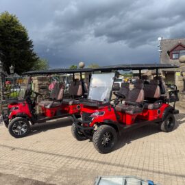 NEW/UNUSED 2026 CAPTOK GC42S 6 SEATER ELECTRIC GOLF BUGGY (RED)