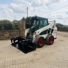 2018 BOBCAT S570 WHEELED SKIDSTEER LOADER WITH NEW 72” BUCKET GRAB