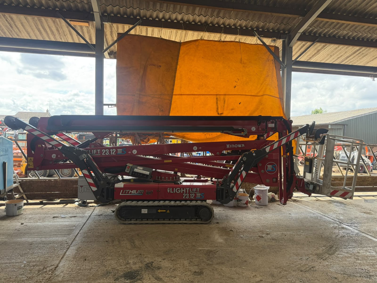 2012 HINOWA LIGHTLIFT 23.12 IIIS 23.2MTR TRACKED MEWP SPIDER BOOM LIFT
