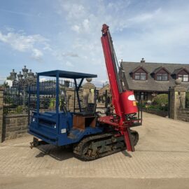 YANMAR C30R DIESEL TRACKED CRAWLER WITH MALONE POST KNOCKER
