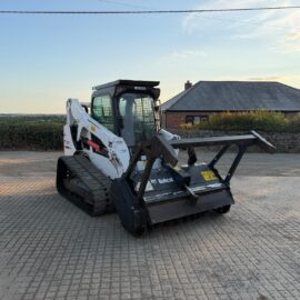 2017 BOBCAT T650 TRACKED SKIDSTEER LOADER WITH BOBCAT FRC150ST FORESTRY MULCHER