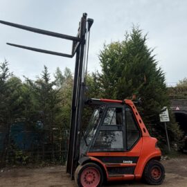 LINDE LANSING H80 8 TON DIESEL TWIN WHEELED COUNTERBALANCE FORKLIFT